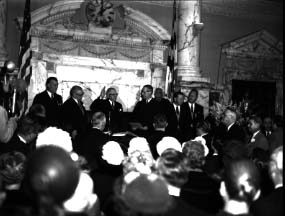 J. Millard Tawes is sworn in as Maryland's 54th governor, January 14, 1959