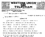 Telegram from Lottie Mae's father, R.J. Haislup
