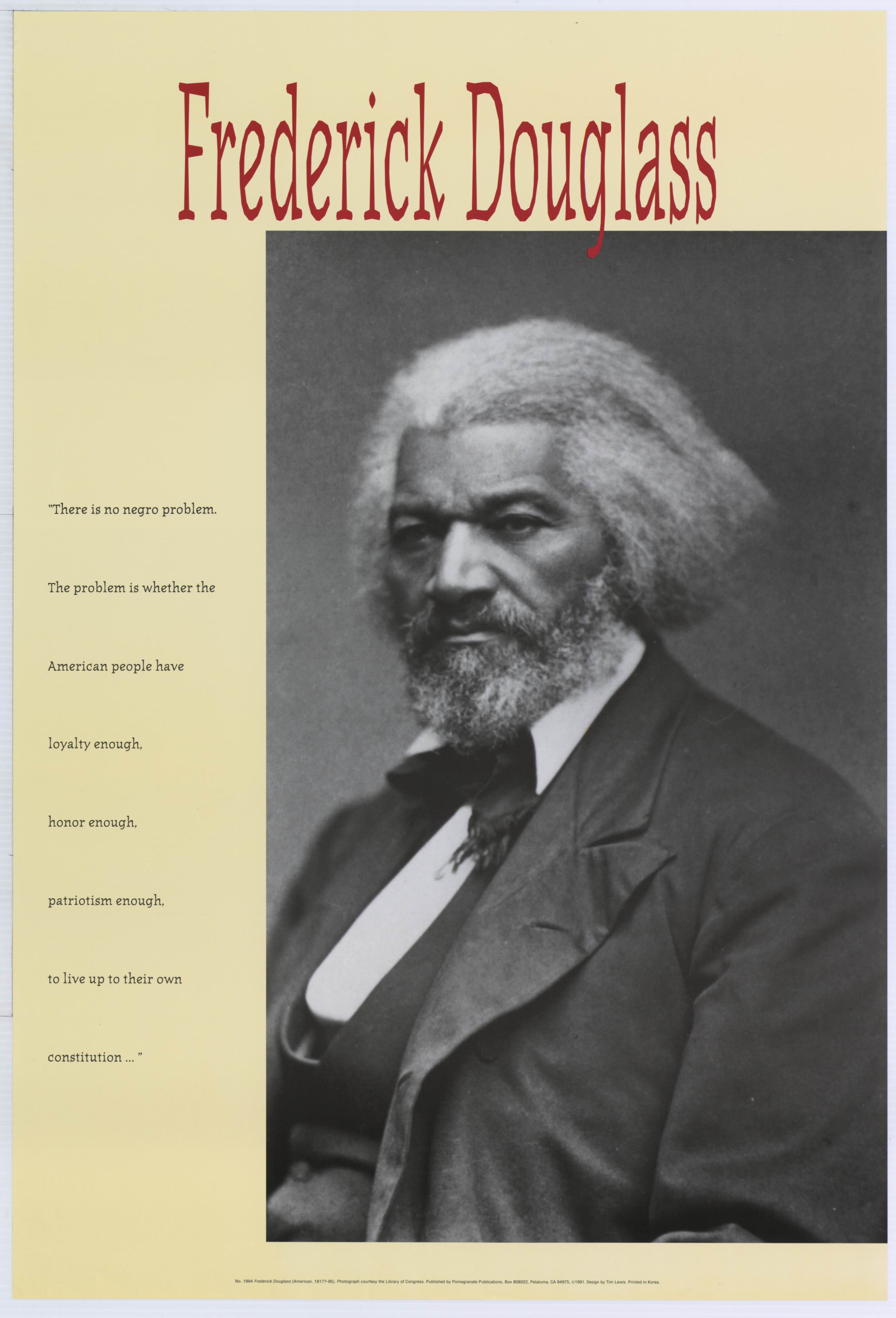 poster, Frederick Douglass