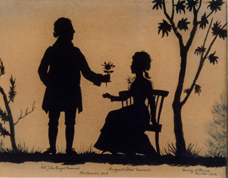 Silhouette of John Eager Howard and Peggy Chew Howard