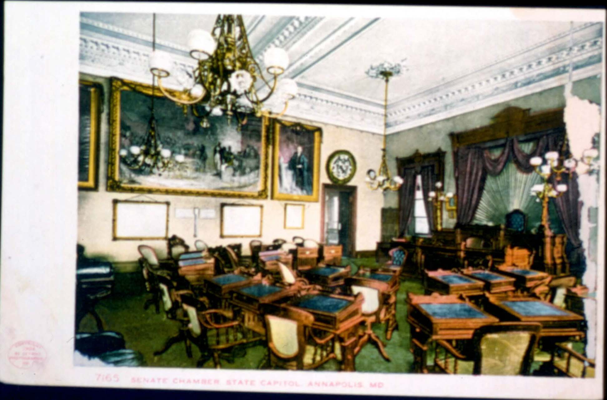 Click here for larger image of State House postcard