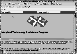Graphic: Screen snapshot of WWW page 
