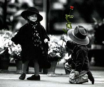 Image: Children playing dress-up.