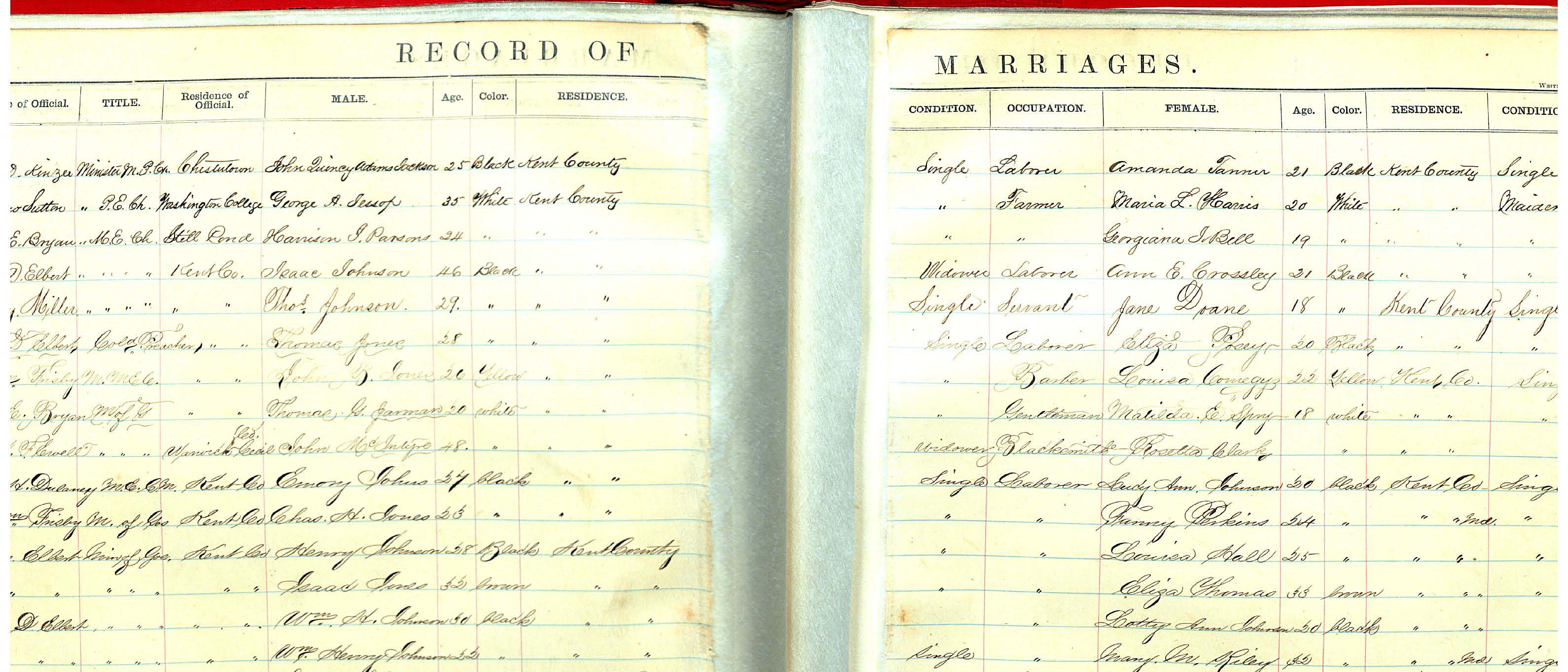 Isaac S. Jones Marriage Record