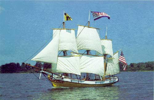 color image of the federalist ship