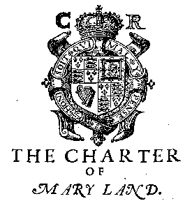 First Page of the Charter of Maryland