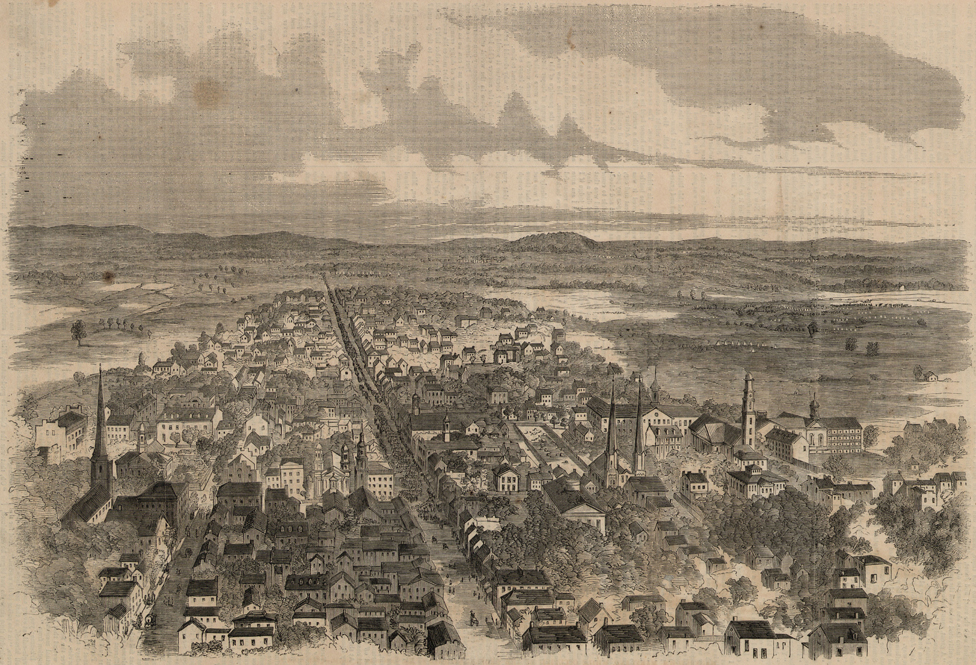 aerial view of frederick maryland 1862