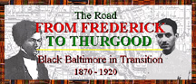 Black Baltimore in Transition 1870-1920