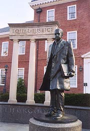 [photo, Thurgood Marshall Memorial Statue, Lawyers' Mall, College Ave. & Rowe Blvd., Annapolis, Maryland]
