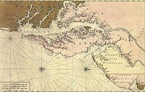 [Carte Particuliere de Virginie, Maryland, Pennsilvanie, la Nouvelle Iarsey. Orient et Occidentale, by A. H. Jaillot, 1700]