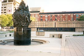 [photo, Holocaust sculpture, by Joseph Shepperd, Holocaust Memorial, Lombard St. and Gay St., Baltimore, Maryland]