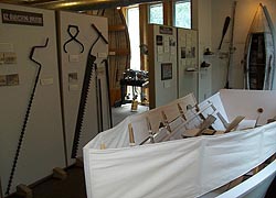 [photo, Ice-harvesting industry exhibit, Havre de Grace Maritime Museum, 100 Lafayette St., Havre de Grace, Maryland]