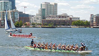 [photo, Dragon boat races, Locust Point, Baltimore, Maryland]
