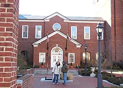[photo, Miller Senate Office Building entrance, 11 Bladen St., Annapolis, Maryland]