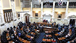 [photo, House of Delegates Chamber, State House, Annapolis, Maryland]