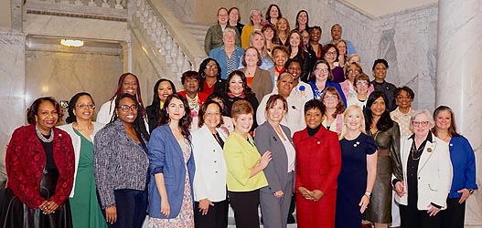 [photo, Women Legislators of Maryland, State House, Annapolis, Maryland, 2025]