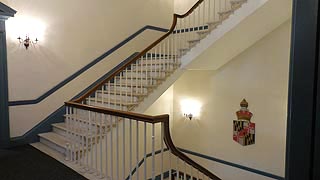 [photo, Legislative Services Building, 1st floor stairwell, 90 State Circle, Annapolis, Maryland]