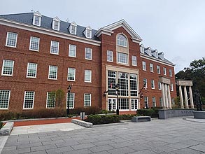 [photo, Legislative Services Building, 90 State Circle (from State Circle), Annapolis, Maryland]