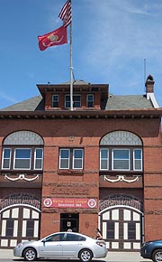 [photo, Marine Corps League Detachment no. 565, Firehouse, 1426 East Fort Ave., Locust Point, Baltimore, Maryland]