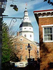 [photo, State House (from School St.), Annapolis, Maryland]