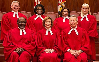 [photo, Court of Appeals Judges, Annapolis, Maryland, 2019]