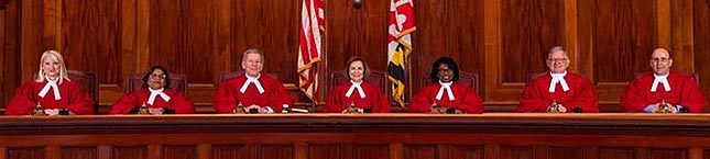 [photo, Court of Appeals Judges, Annapolis, Maryland, 2020]