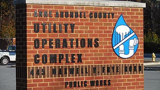 [photo, Utility Operations Complex, Department of Public Works, 445 Maxwell Frye Road, Millersville, Maryland]