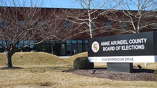 [photo, Anne Arundel County Board of Elections, 6740 Baymeadow Drive, Glen Burnie, Maryland]
