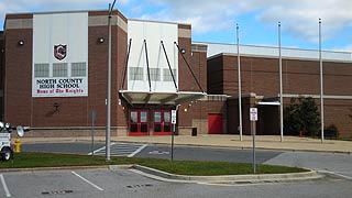 [photo, North County High School, 10 East 1st Ave., Glen Burnie, MD]
