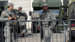 [photo, Maryland Army National Guard, City Hall, 100 North Holliday St., Baltimore, Maryland]