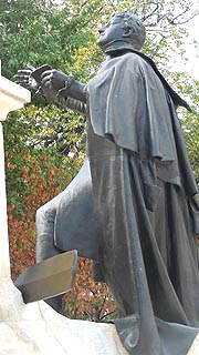 [photo, Francis Scott Key monument, by Antonin Mercie (1911), Eutaw Place, Baltimore, Maryland]