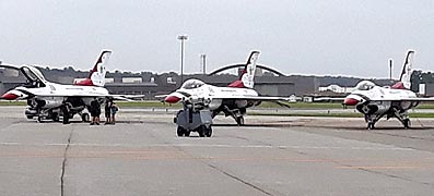 [photo, U.S. Air Force Thunderbirds, Martin State Airport, 701 Wilson Point Road, Baltimore, Maryland]