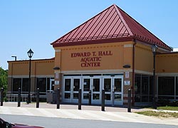 [photo, Edward T. Hall Aquatic Center, Prince Frederick, Maryland]