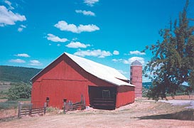 [photo, Barn and brick silo, Sabillasville (Frederick County), Maryland]