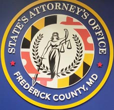 [photo, Seal of Frederick County State's Attorney, Courthouse, 100 West Patrick St., Frederick, Maryland]