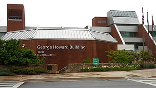 [photo, George Howard Building, 3430 Court House Drive, Ellicott City, Maryland]