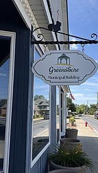 [photo, Town Hall, 111 South Main St., Greensboro, Maryland]