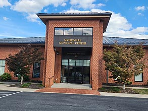 [photo, Town Hall, Municipal Center, 301 Main St., Myersville, Maryland]