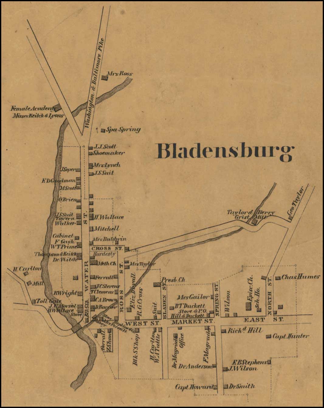 Simon J. Martenet, Martenet's Atlas of Maryland, 1861, Library of Congress, MSA SC 1213-1-118