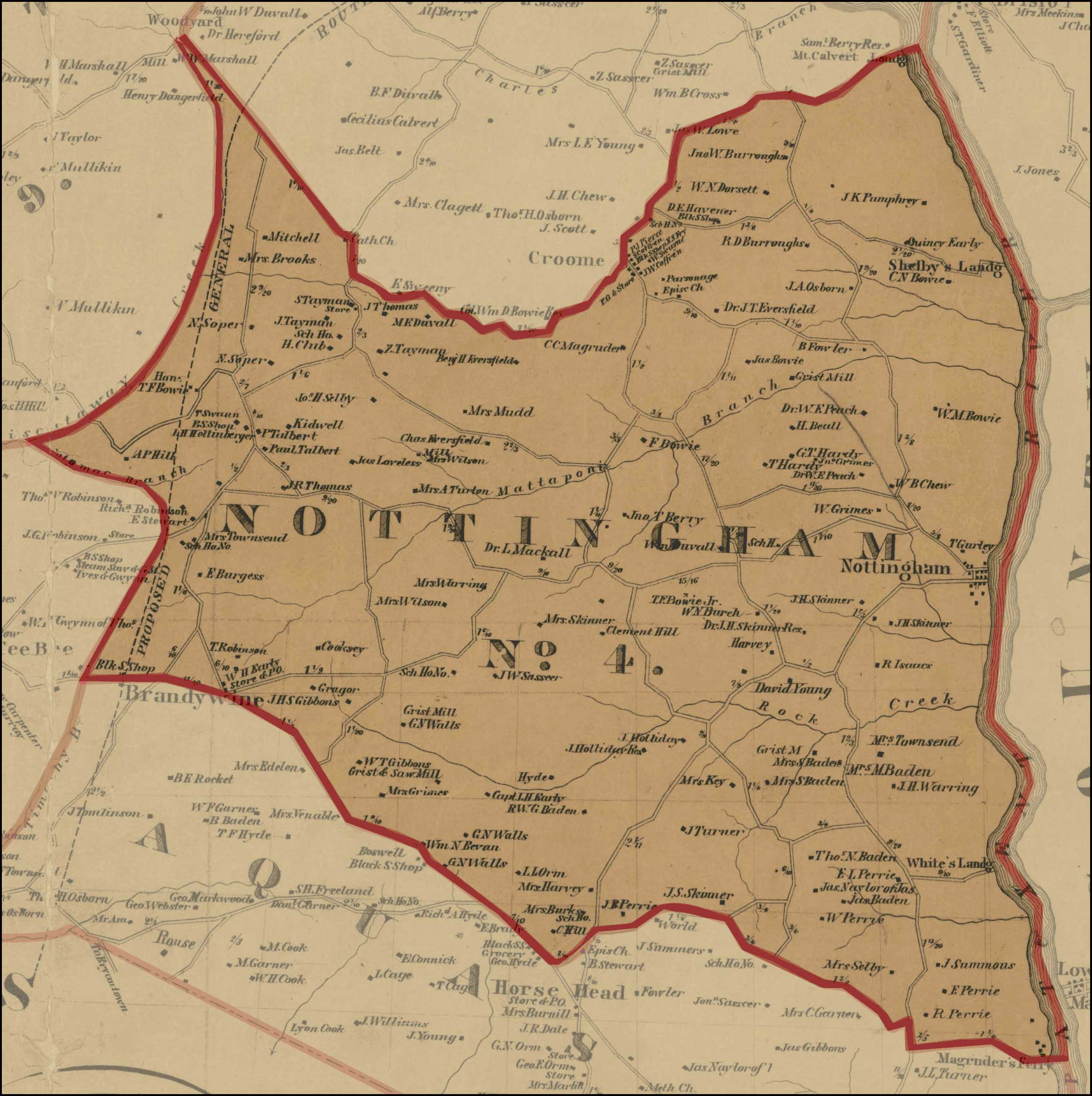 Prince Georges County District 4 Simon J Martenet Martenets Atlas