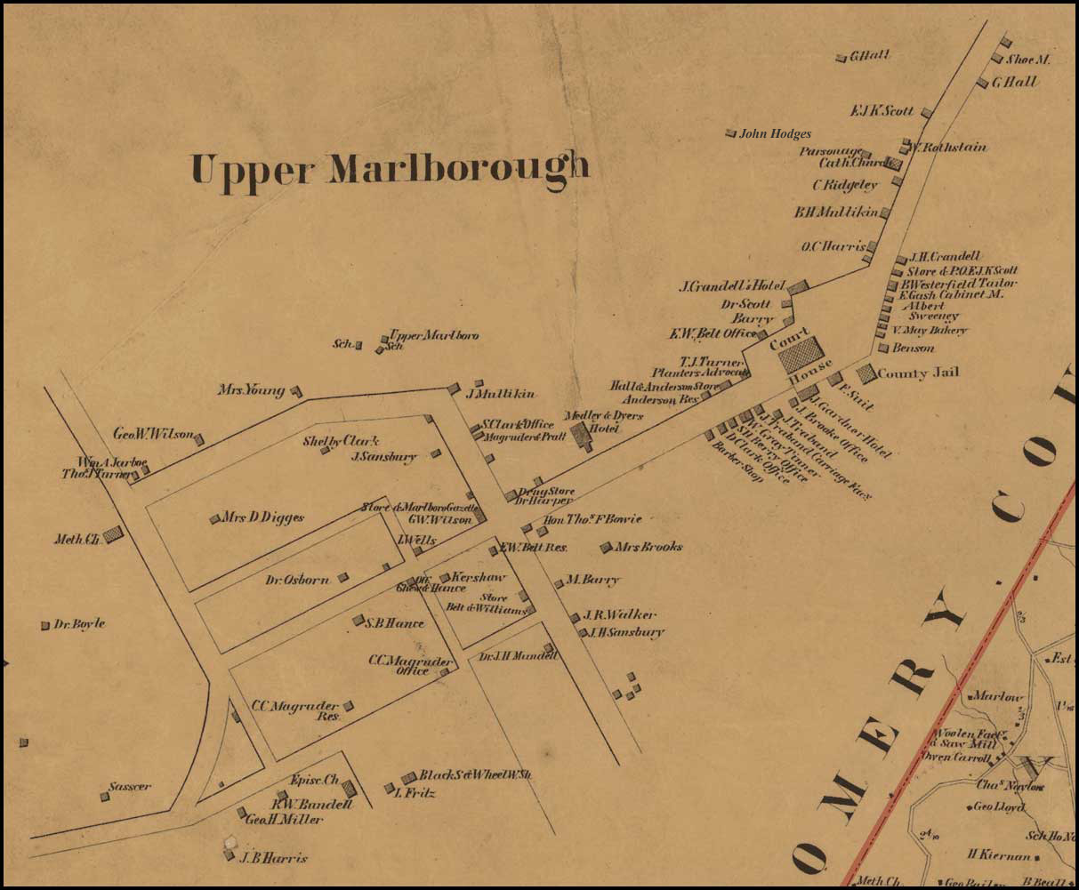 Simon J. Martenet, Martenet's Atlas of Maryland, 1861, Library of Congress, MSA SC 1213-1-118