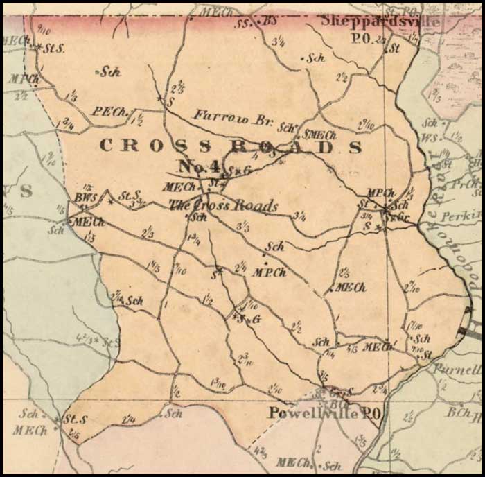 Simon J. Martenet, Map of Worcester County, 1865, Huntingfield Collection MSA SC 1399-1-75