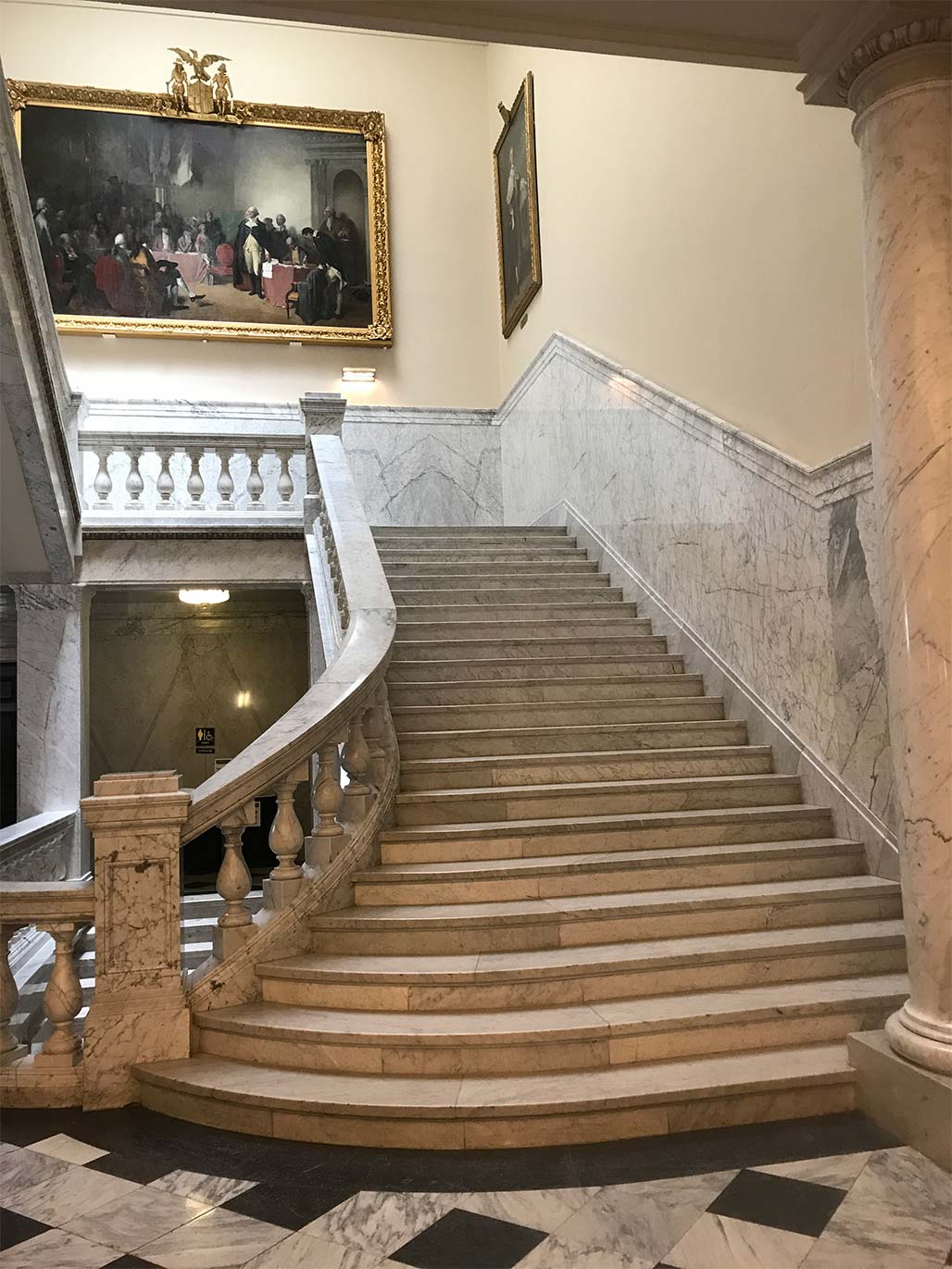 The Maryland State House - Grand Staircase