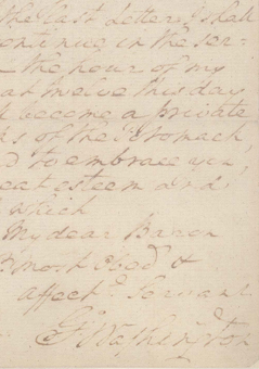 George Washington Letter to Baron von Steuben
