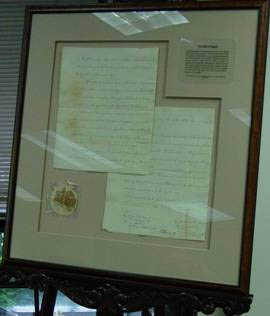 Maryland's Copy of the U.S. Bill of Rights, 1791                  Photo by Rob Schoeberlein