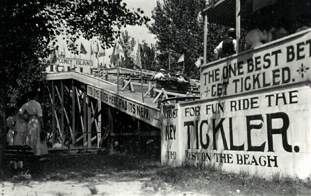 image shows the tickler ride