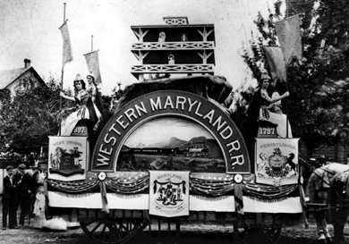 float in a parade 1897