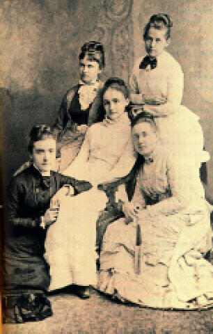 Photograph of Mary Garrett and other female philanthropists