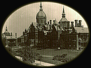 View of Johns Hopkins Hospital, circa 1900