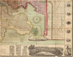 Poppleton map of Baltimore, 1823 [1852], Maryland State Archives